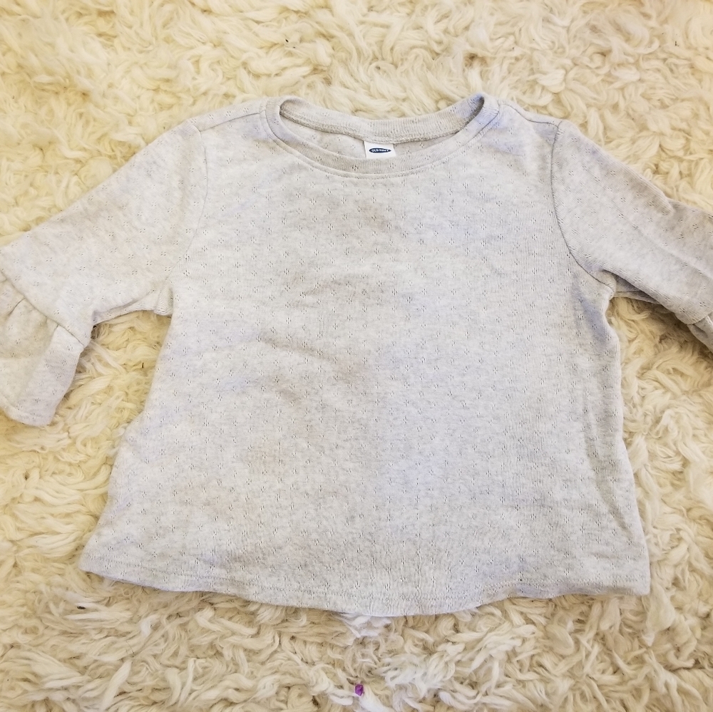 Soft ruffle sleeve toddler shirt